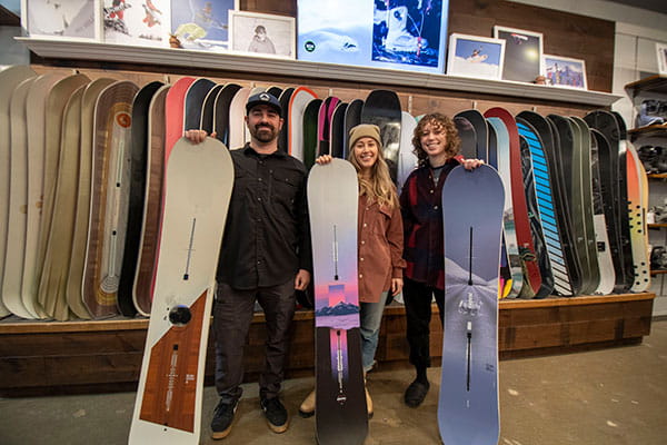 After graduation, a few lucky Gulls flocked further north to Vermont and found interesting, creative, and fulfilling careers at Burton Snowboards, where moving from snow-covered slopes to cozy office spaces is all in a day’s work. 