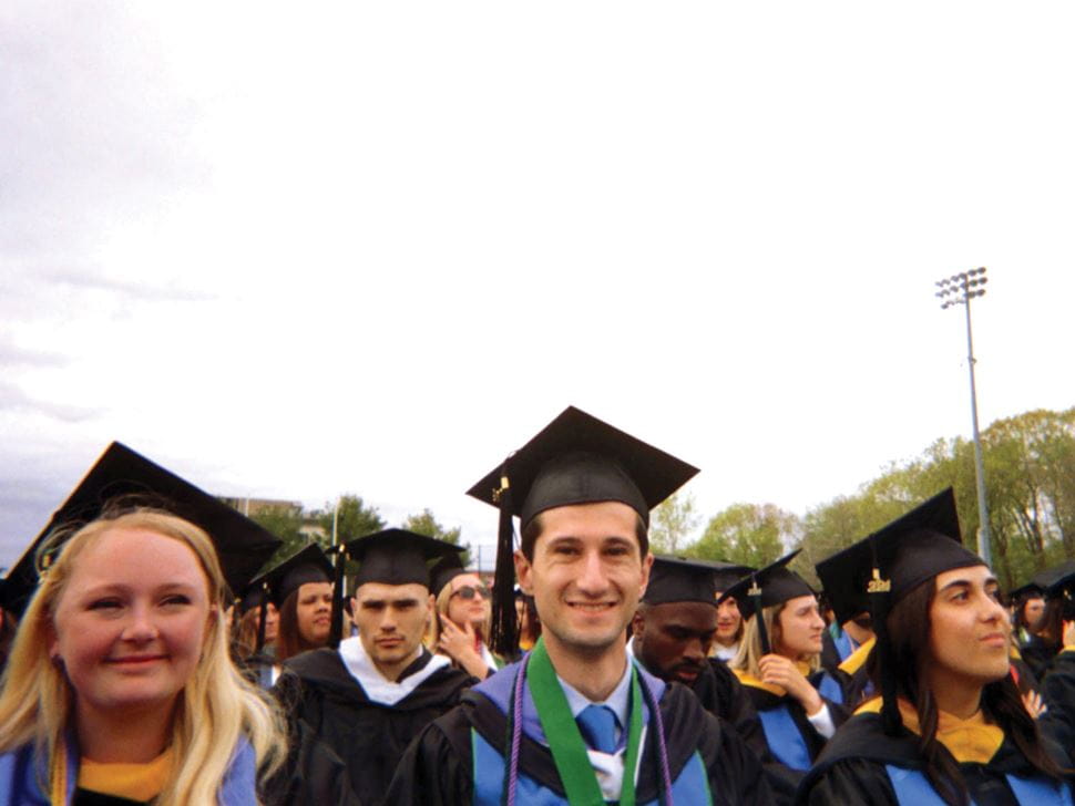 Students at graduation