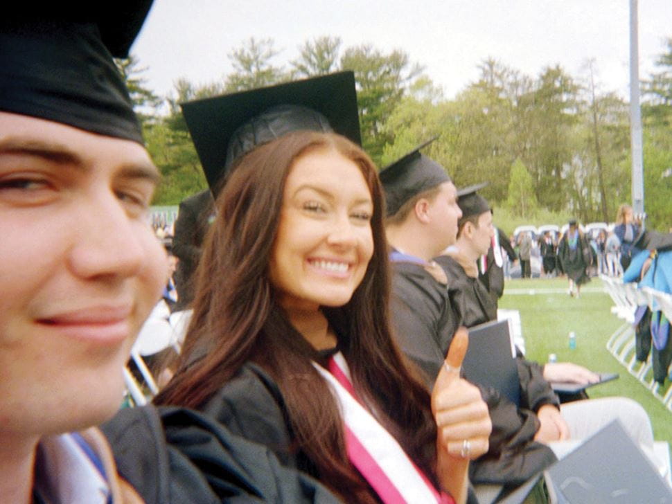 Students at graduation