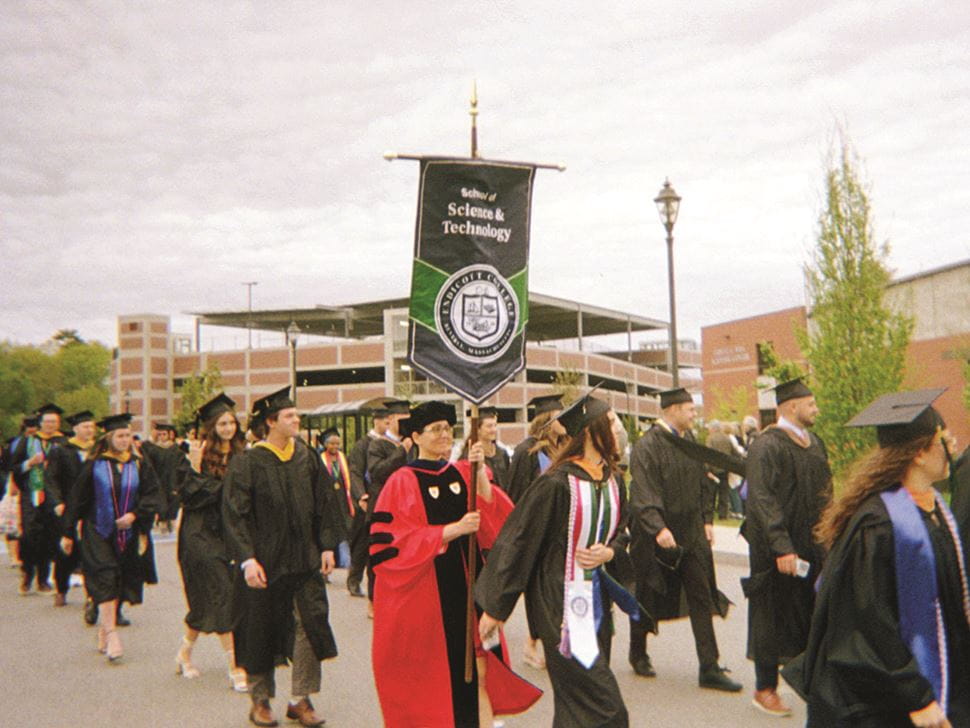 Students at graduation