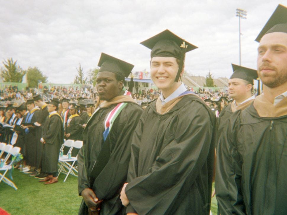 Students at commencement